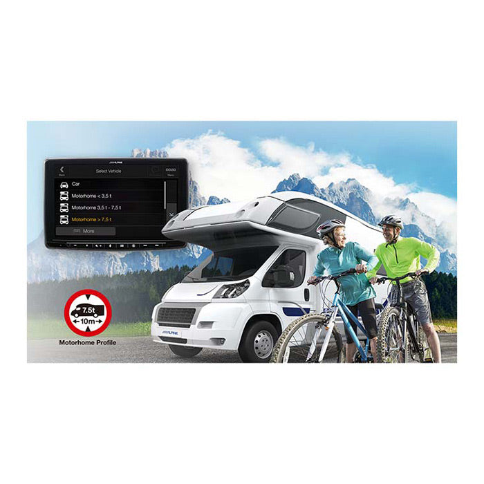 Alpine INE-F904DC Halo9 con navigazione e mappe per camion