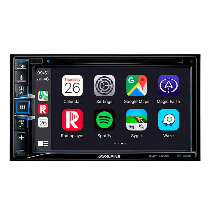 Alpine INE-W611DC stazione multimediale 2-DIN con scheda camion