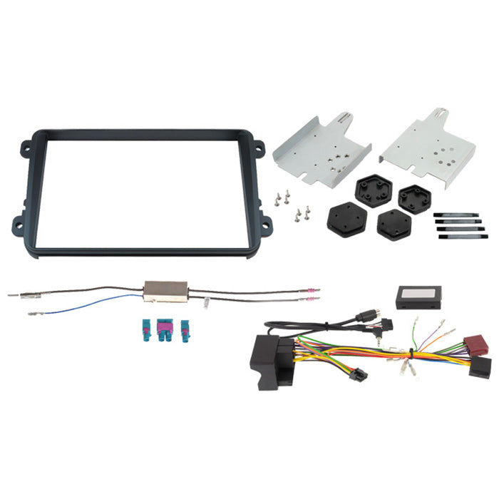 Kit di montaggio 2-DIN 8" per VW con display bianco