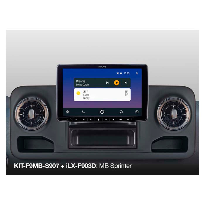 Alpine kit di montaggio 9" Sprinter w907 2018->