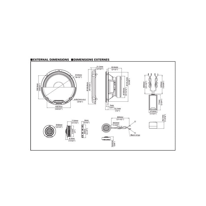 Altoparlante Alpine R2-S65C 16.5CM, kit componenti a 2 vie