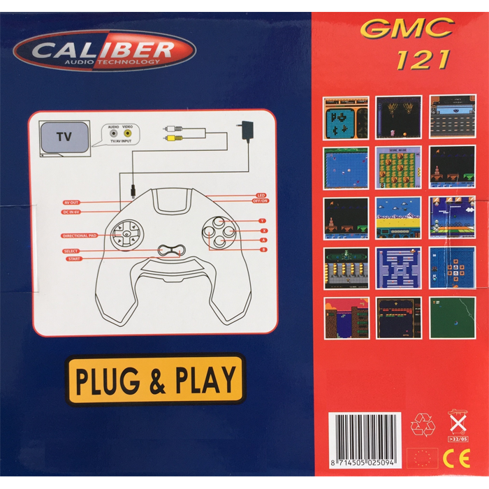 Console per videogiochi Caliber - incl. 121 giochi