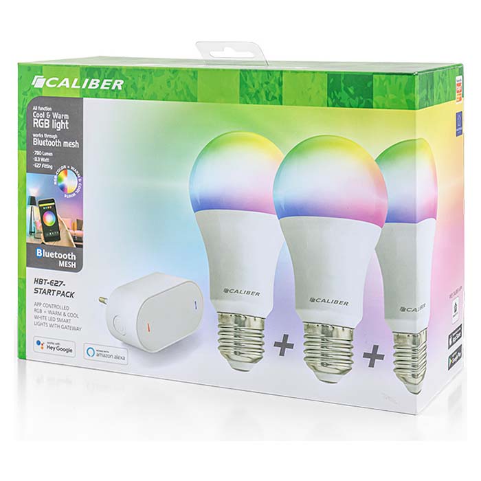Caliber E27 Smart Home starterpack lampadine LED bianco/multicolore