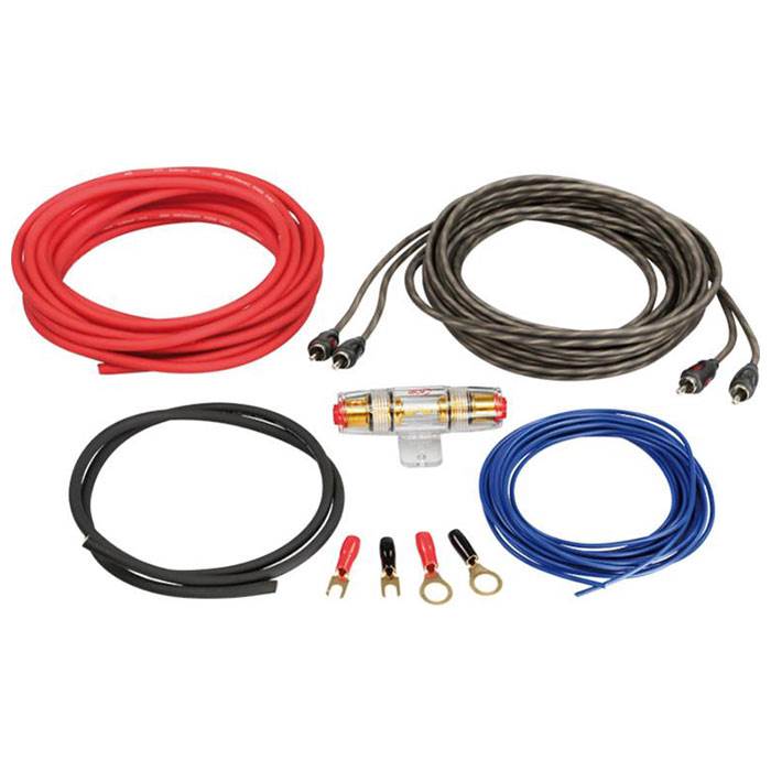Amplificatore Auto 2-canali Set Cavi (6mm2)