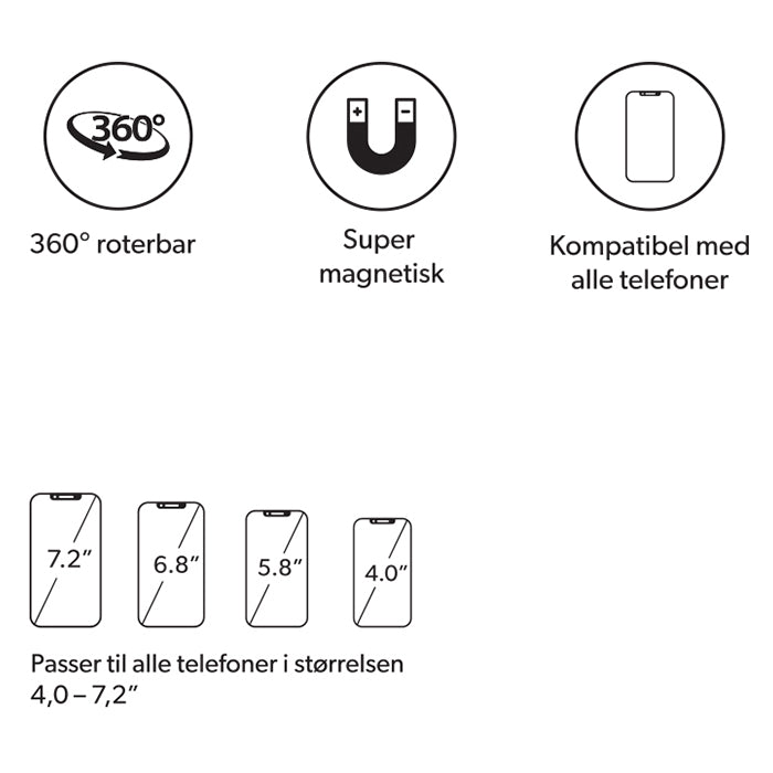Supporto mobile magnetico Avant per bocchetta dell'aria