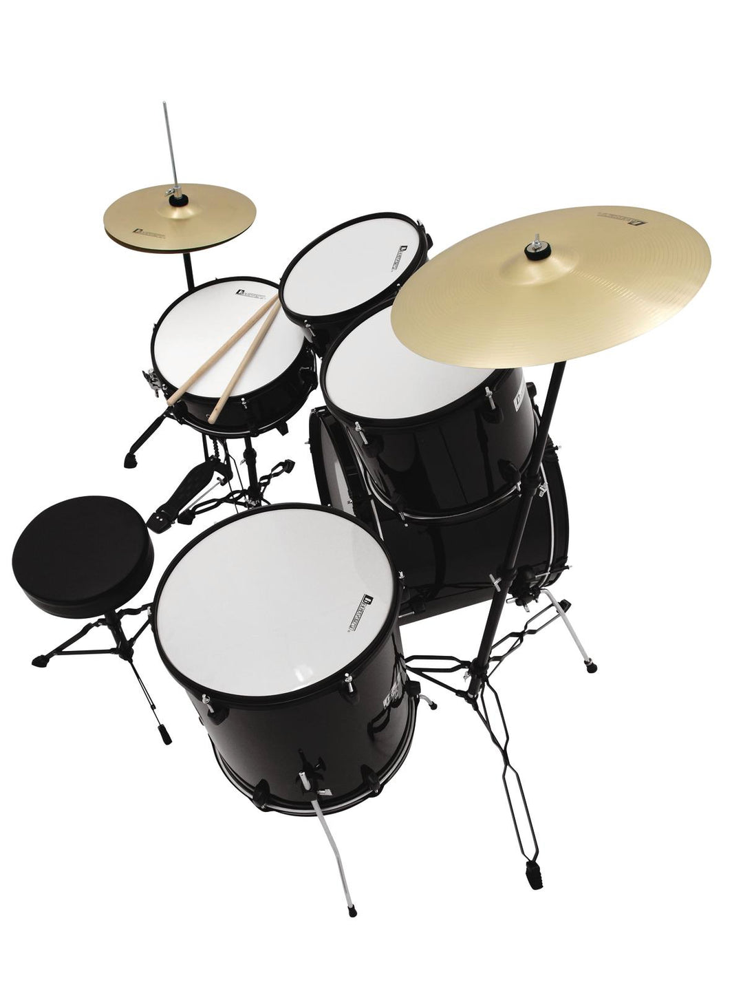 DiMavery DS-200 Set di Batteria, Nero