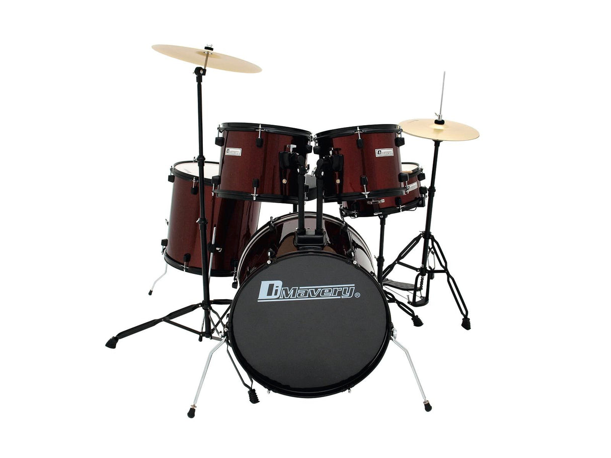 DiMavery DS-200 Set di Batteria, Rosso