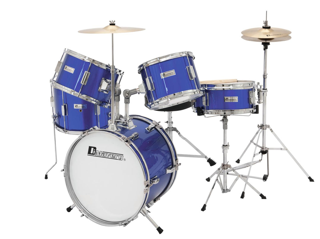 DiMavery JDS-305 Set di Batteria per Bambini (Blu)