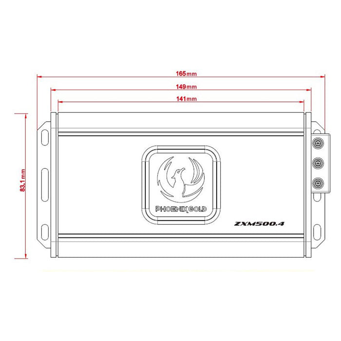 Phoenix Gold 1x500W CLASS-D monoblocco "mini"