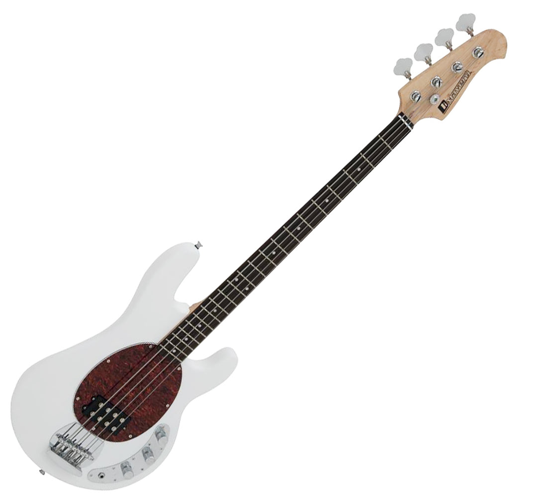 DiMavery MM-501 Basso elettrico (Bianco)