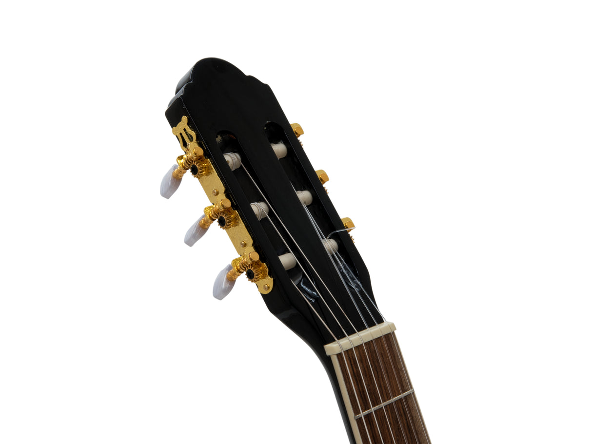 DiMavery CN-600E Classical Guitar, Black