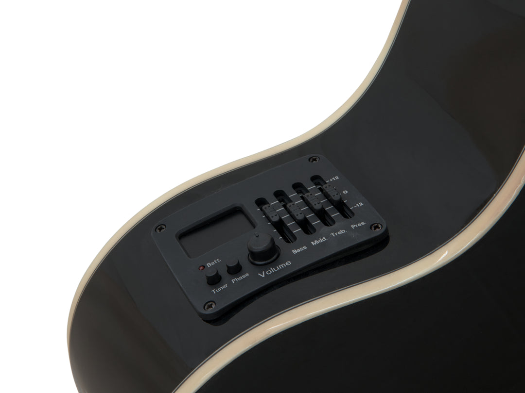DiMavery AW-400 Chitarra Western (Nero)