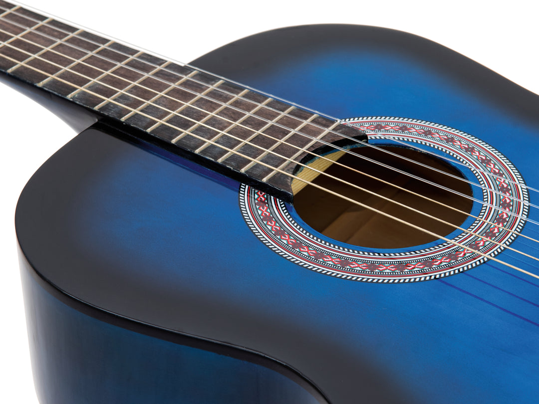 DiMavery AC-303 Chitarra classica spagnola (Blu burst)
