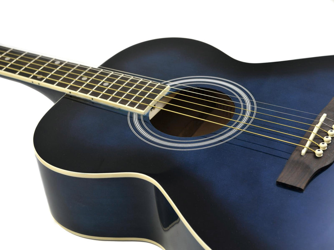 DiMavery AW-303 Chitarra Western (Blu burst)