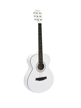 DiMavery AW-303 Chitarra Western (Bianco)