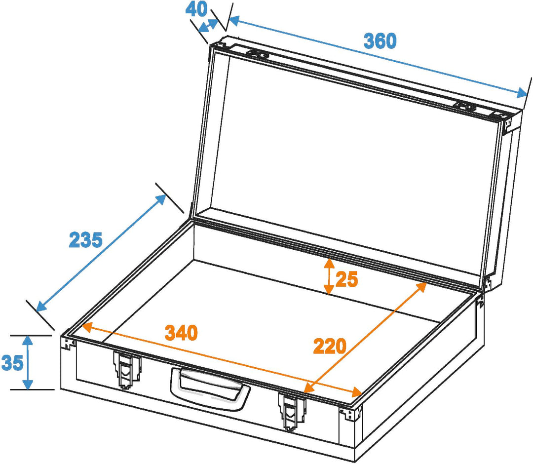 DiMavery Flightcase per pedali piccolo