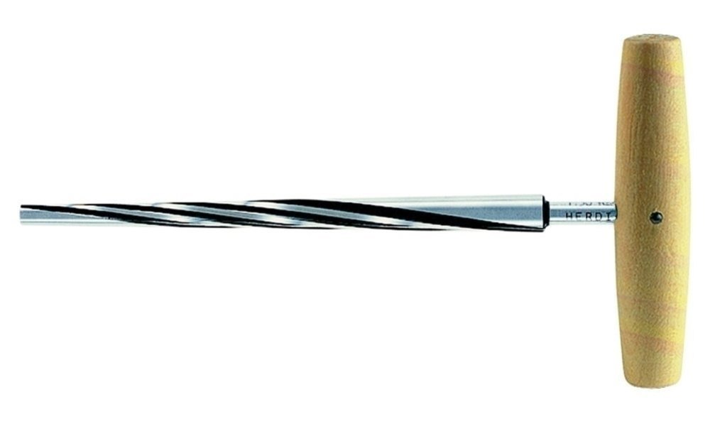 GEWA alesatore a spirale con 3 taglienti per piroli da violoncello, 200 mm, rivestito in TiN