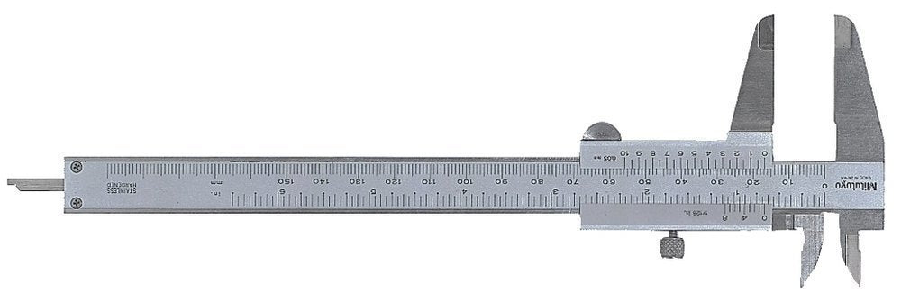GEWA calibro in metallo, 150 mm, con vite di bloccaggio
