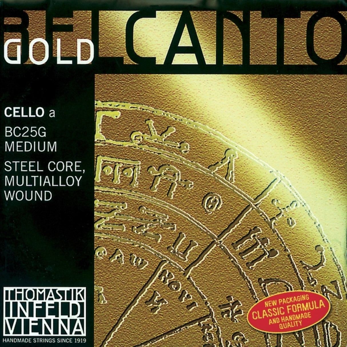 Thomastik-Infeld Cello Strings Belcanto Gold - Medium (BC25G)