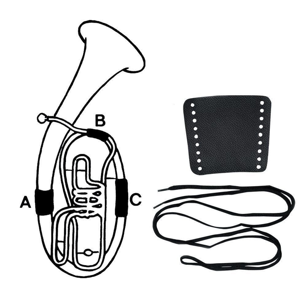 Protezione per valvole GEWA in pelle per tuba in Bb, parte B