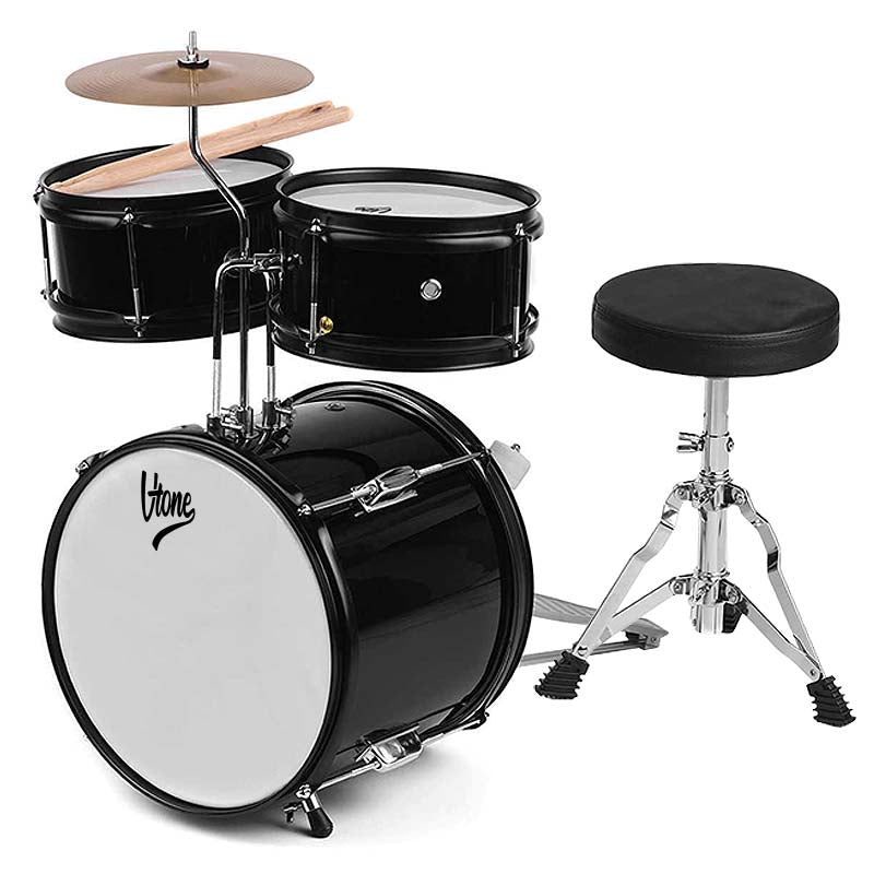 V-TONE VD Junior BK set di batteria per bambini – Set di batteria acustica per bambini