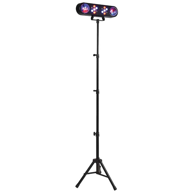 LIGHT4ME MAGIC BAR effetto discoteca con sfera a specchi LED PAR + stativo + telecomando