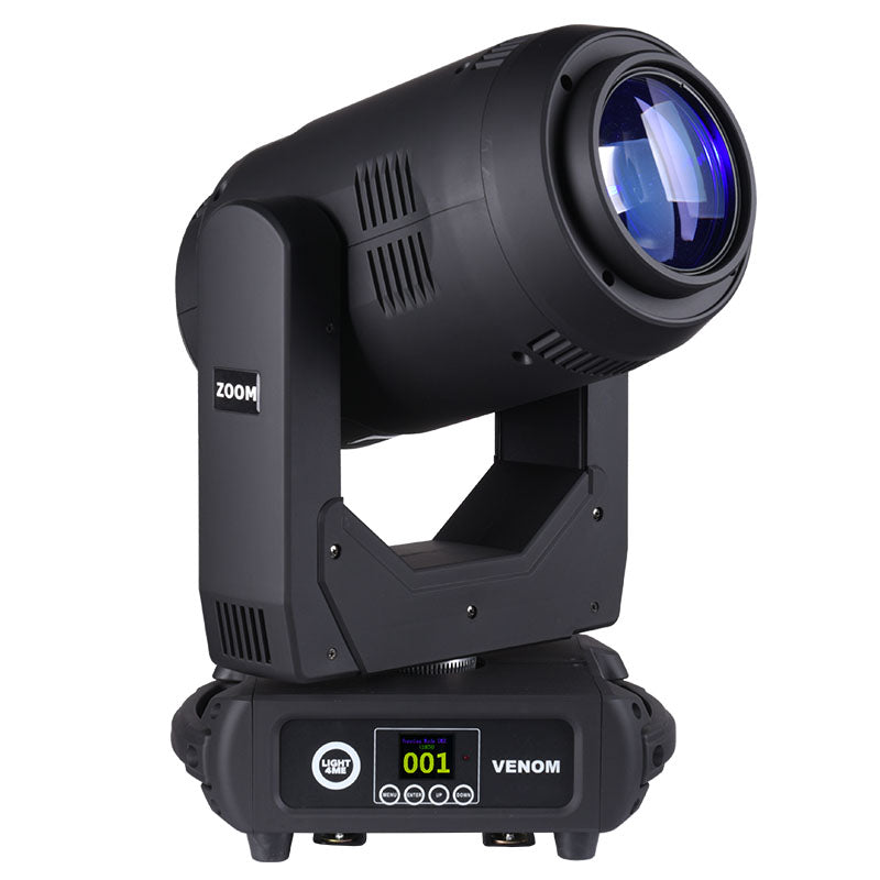 LIGHT4ME VENOM ZOOM 350 testa mobile a LED fascio spotwash
