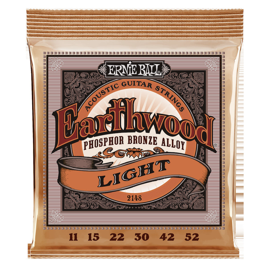 Ernie Ball Earthwood Phosphor Bronze Guitar Strings, Acoustic