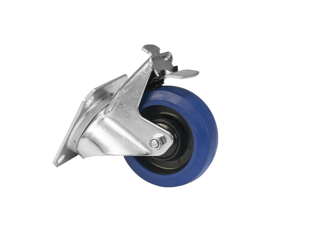 ROADINGER ruota girevole RD-100B 100mm blu con freno
