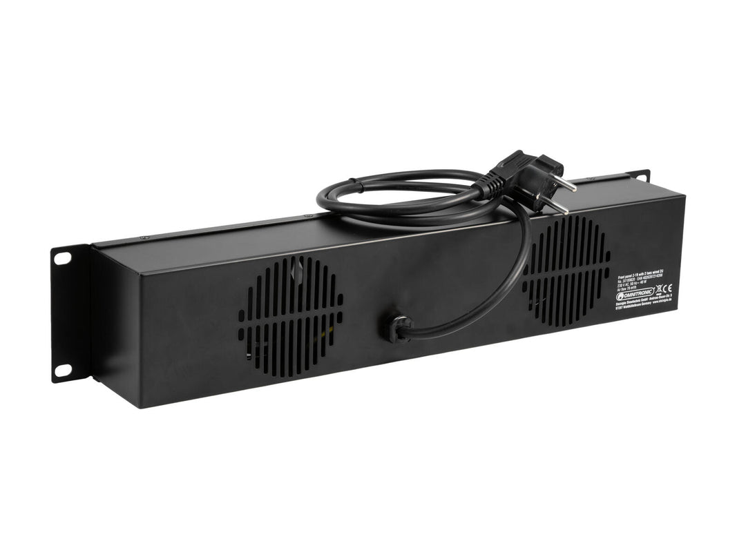 OMNITRONIC Pannello frontale Z-19 con 2 ventole cablato 2U