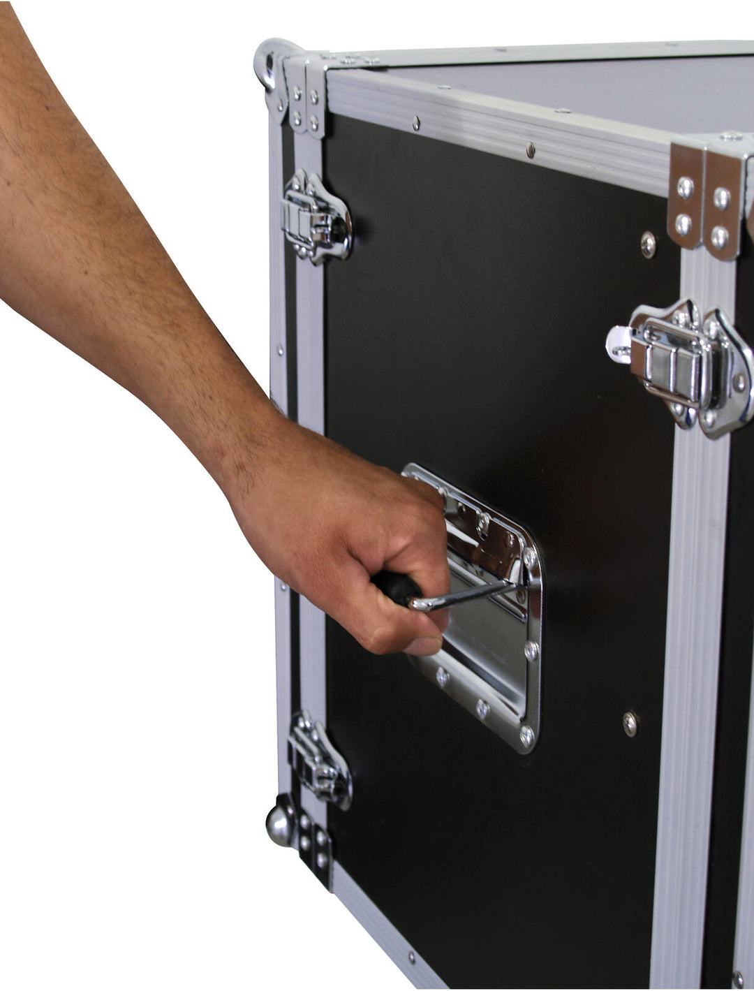ROADINGER Effect Rack CO DD, 10U, 38cm di profondità, nero