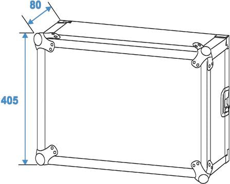 Rack Amplificatore 8 Unit con Ruote (45cm)