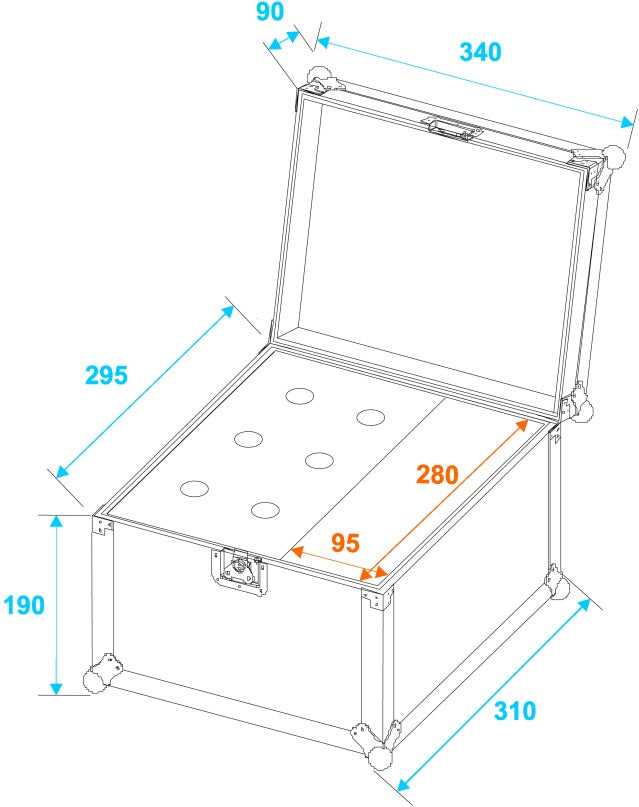 Microfoni Flightcase Road 6 (Nero)