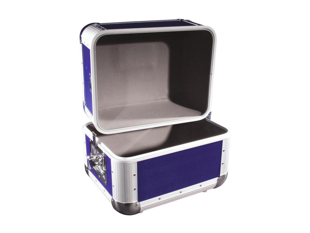 ROADINGER Record Case ALU 50/50, arrotondata, dark blu