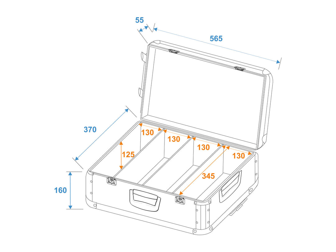 ROADINGER custodia per CD nera per 120 CD con carrello
