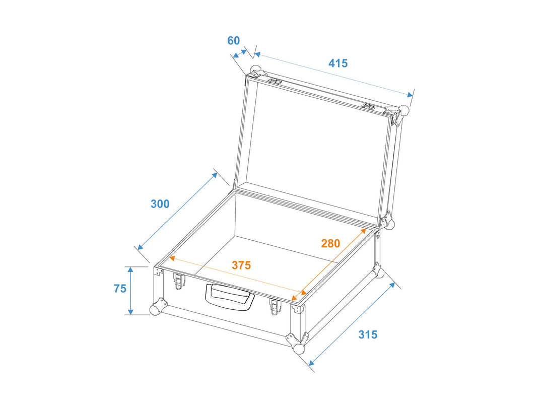 ROADINGER Universal Case FOAM, nero, GR-5 nero