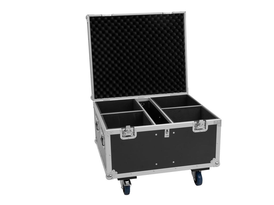 EUROLITE Set 4x AKKU IP PAR 14 HCL QuickDMX + valigia rigida