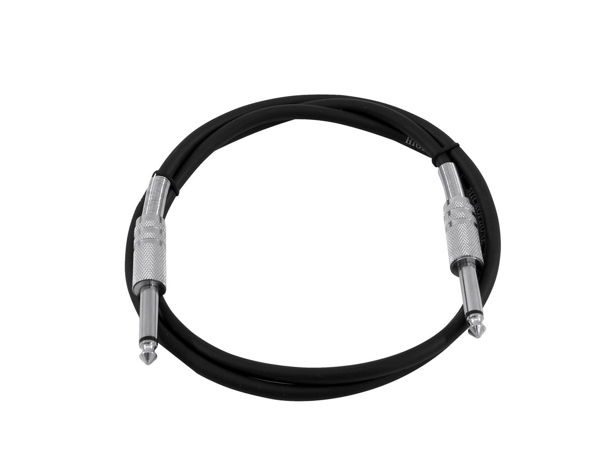 OMNITRONIC Jack Cable 6.3 mono 1m bk