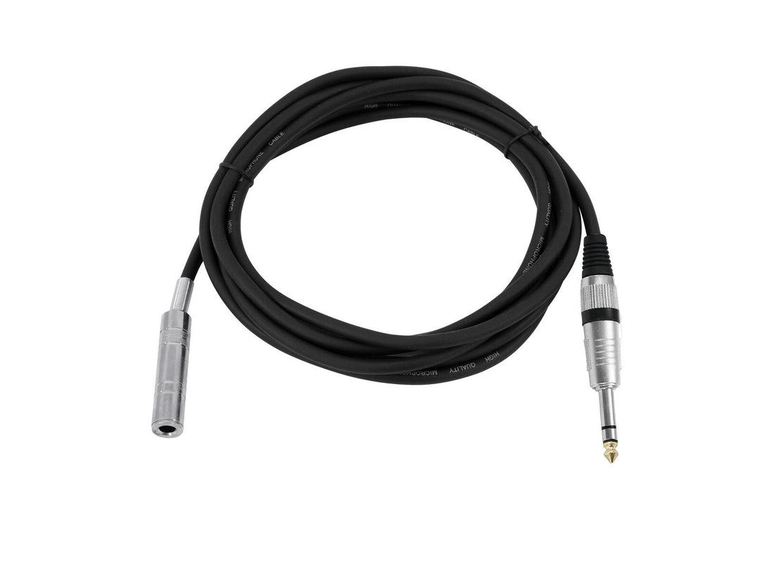 OMNITRONIC prolunga jack stereo 6.3 3m bk
