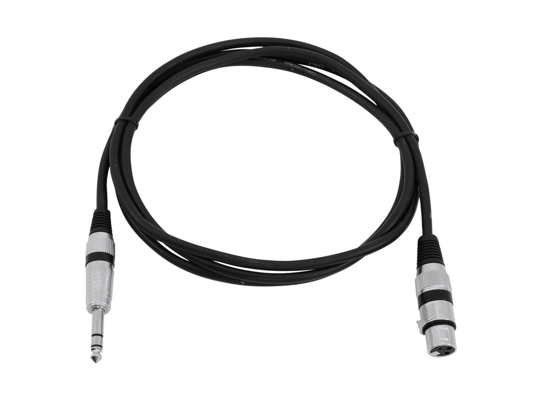 OMNITRONIC Cavo adattatore XLR(F)/Jack stereo 2m bk