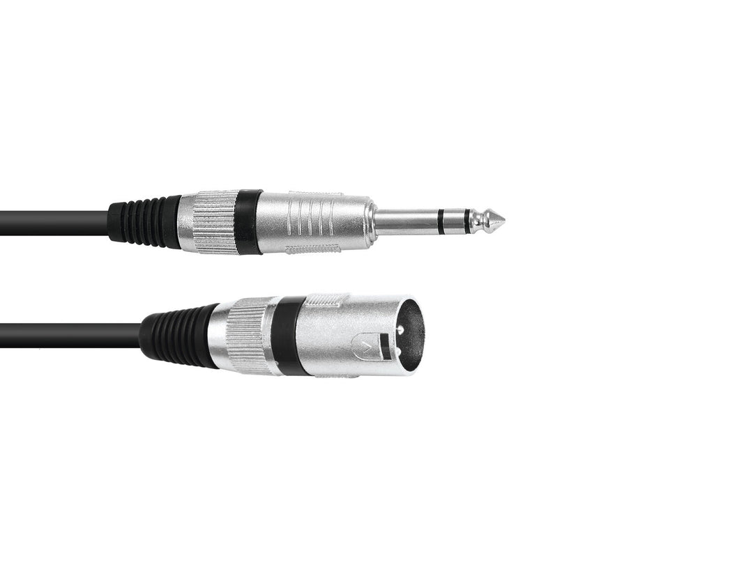OMNITRONIC Cavo adattatore XLR(M)/Jack stereo 2m bk