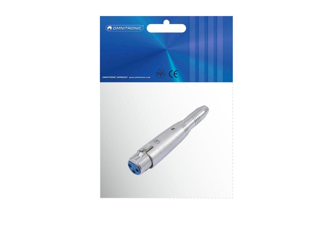 OMNITRONIC Adattatore XLR(F)/Jack(F) mono