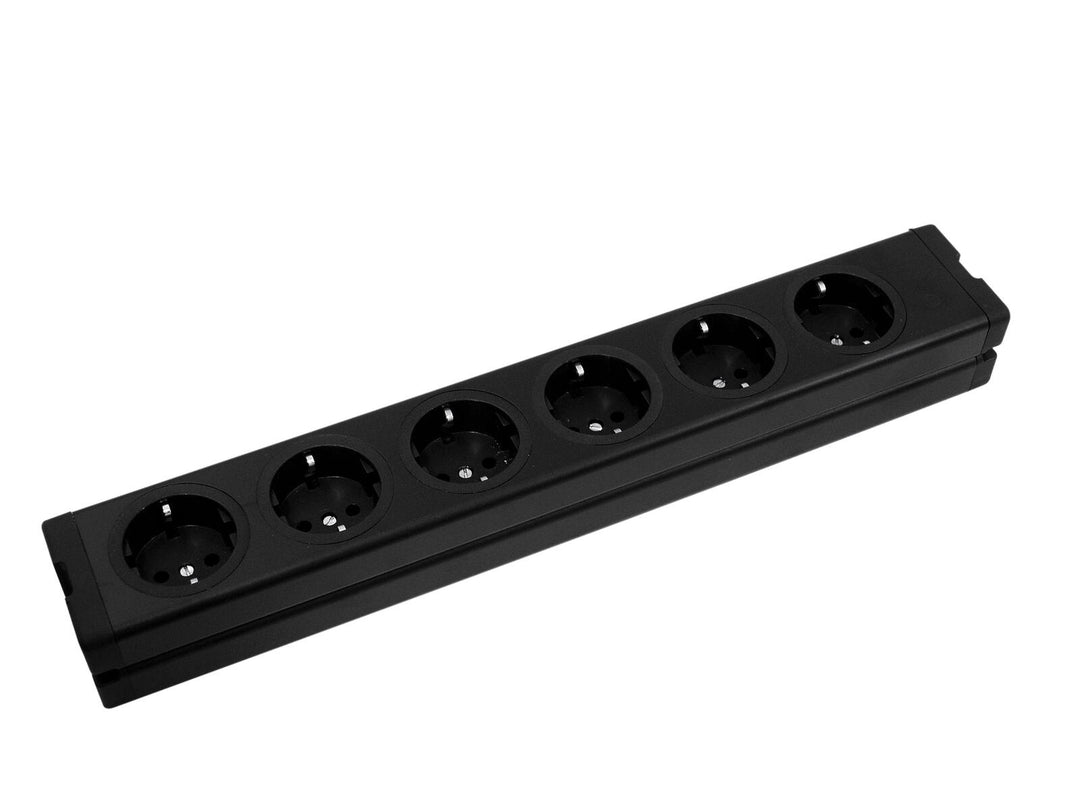 EUROLITE Distributore a 6 vie ALU bk