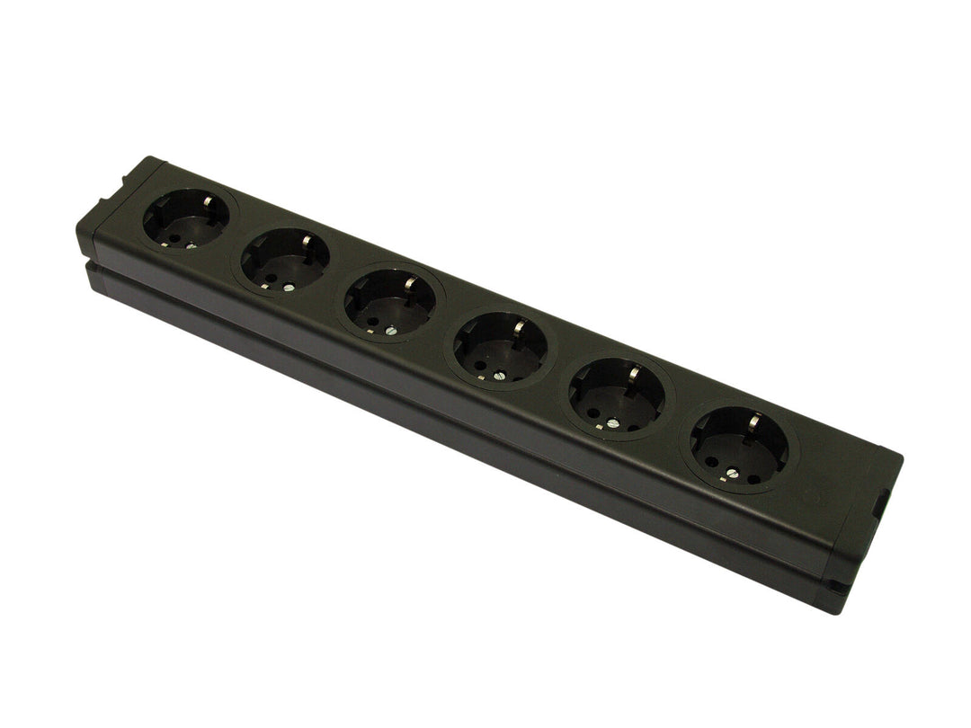 EUROLITE Distributore a 6 vie ALU bk
