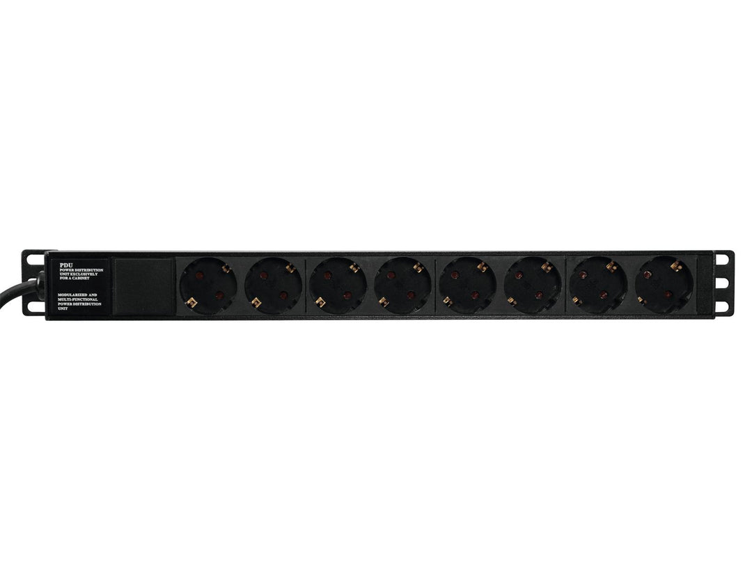 Eurolite R-19-8 1U Rack Distribuzione di corrente (Schuko)