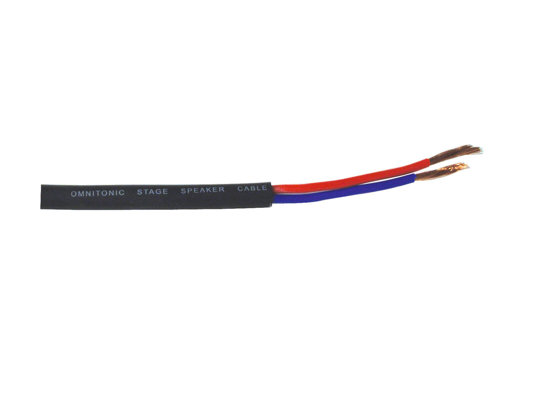 Cavo per altoparlanti OMNITRONIC 2x2.5 50m bk resistente