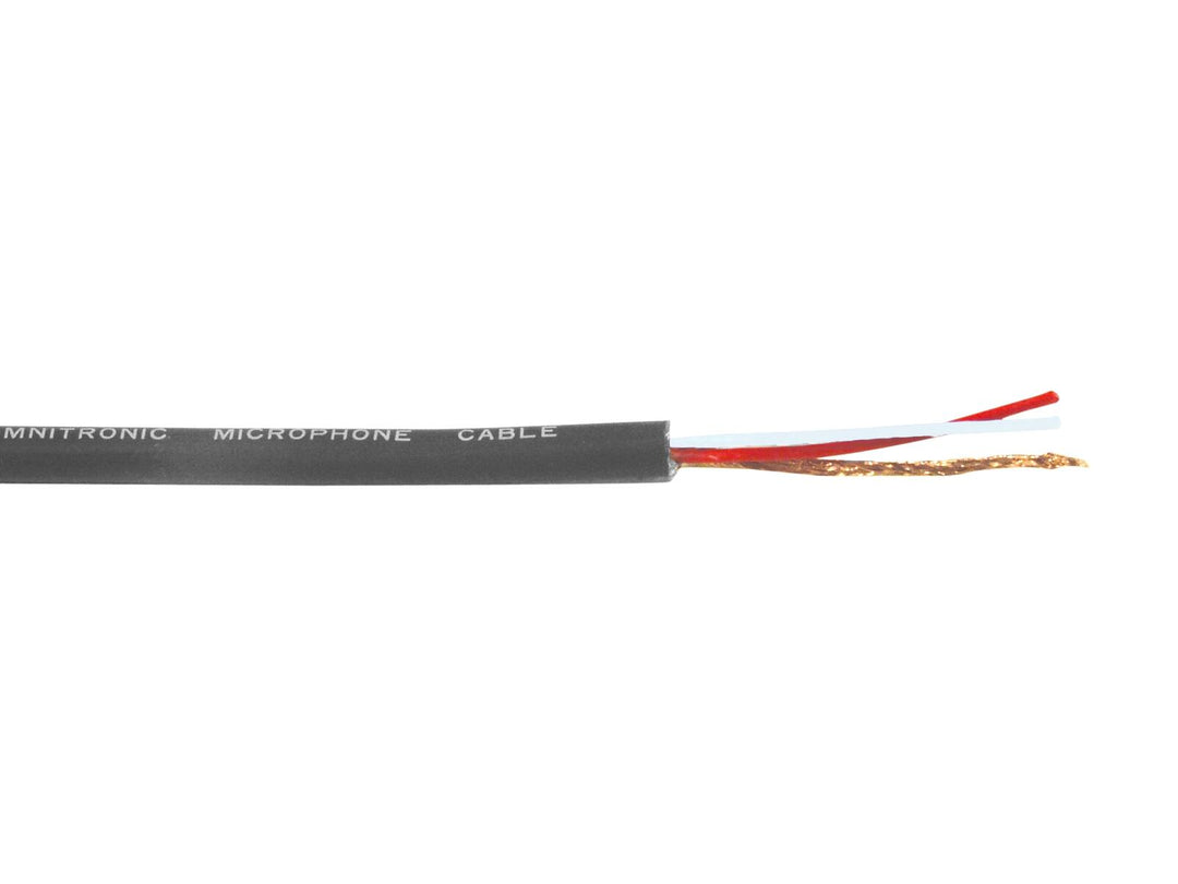 OMNITRONIC cavo per microfono 2x0.22 100m bk