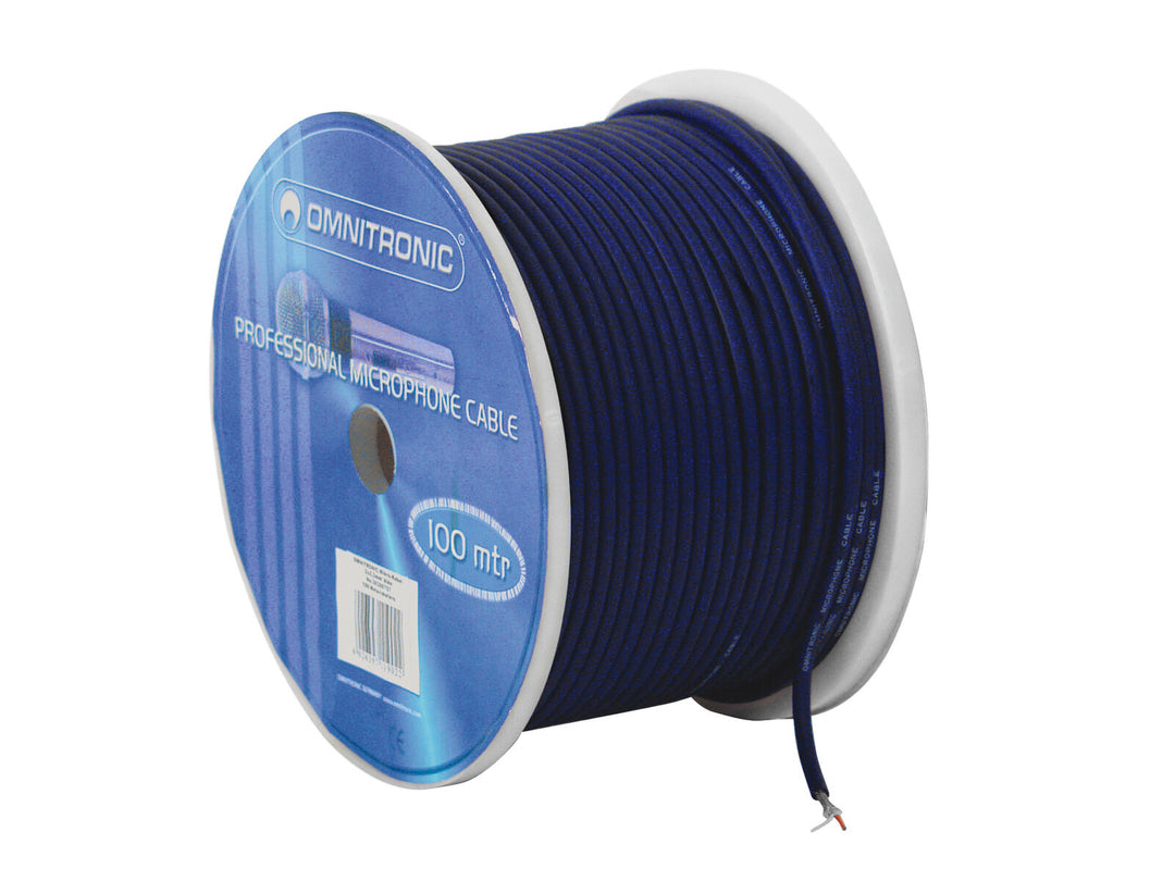 OMNITRONIC Cavo microfonico 2x0.22 100m bu
