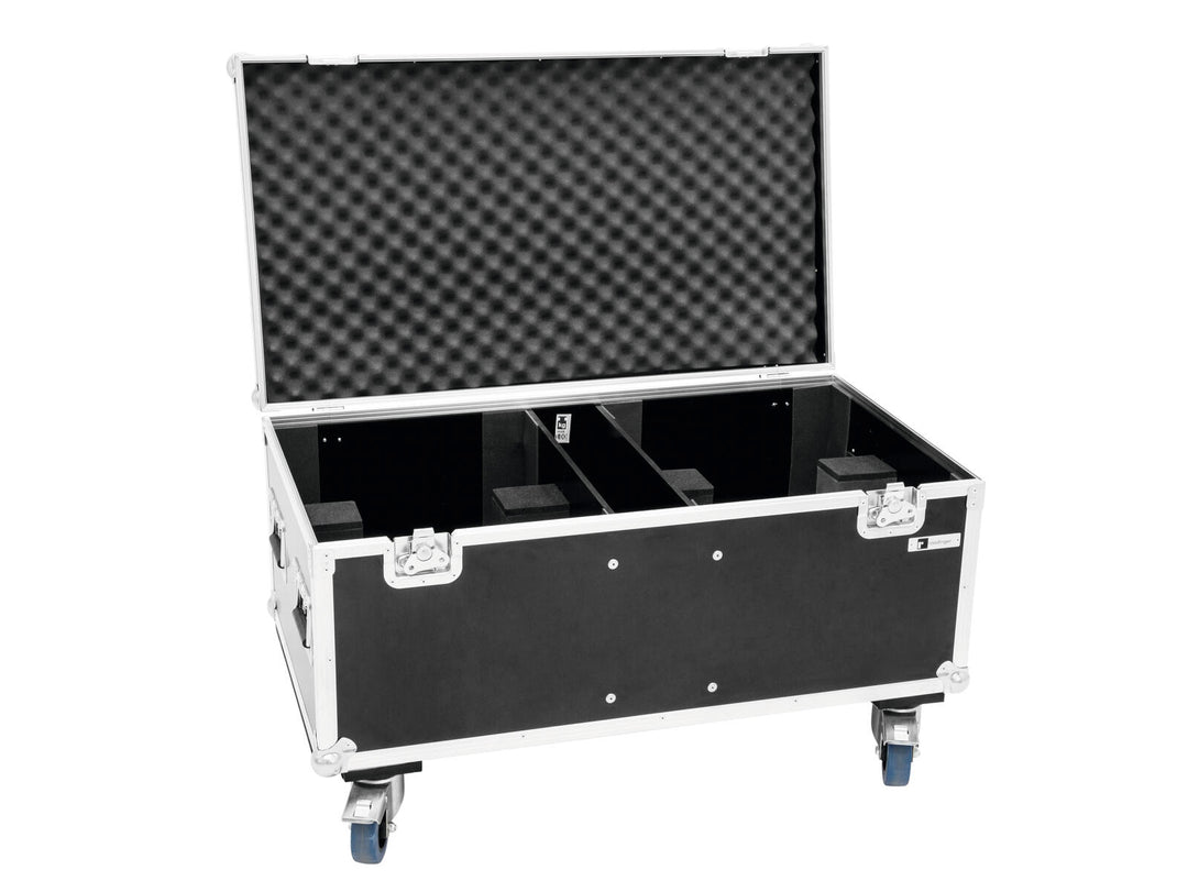 ROADINGER Flightcase 2x THA-250F con ruote