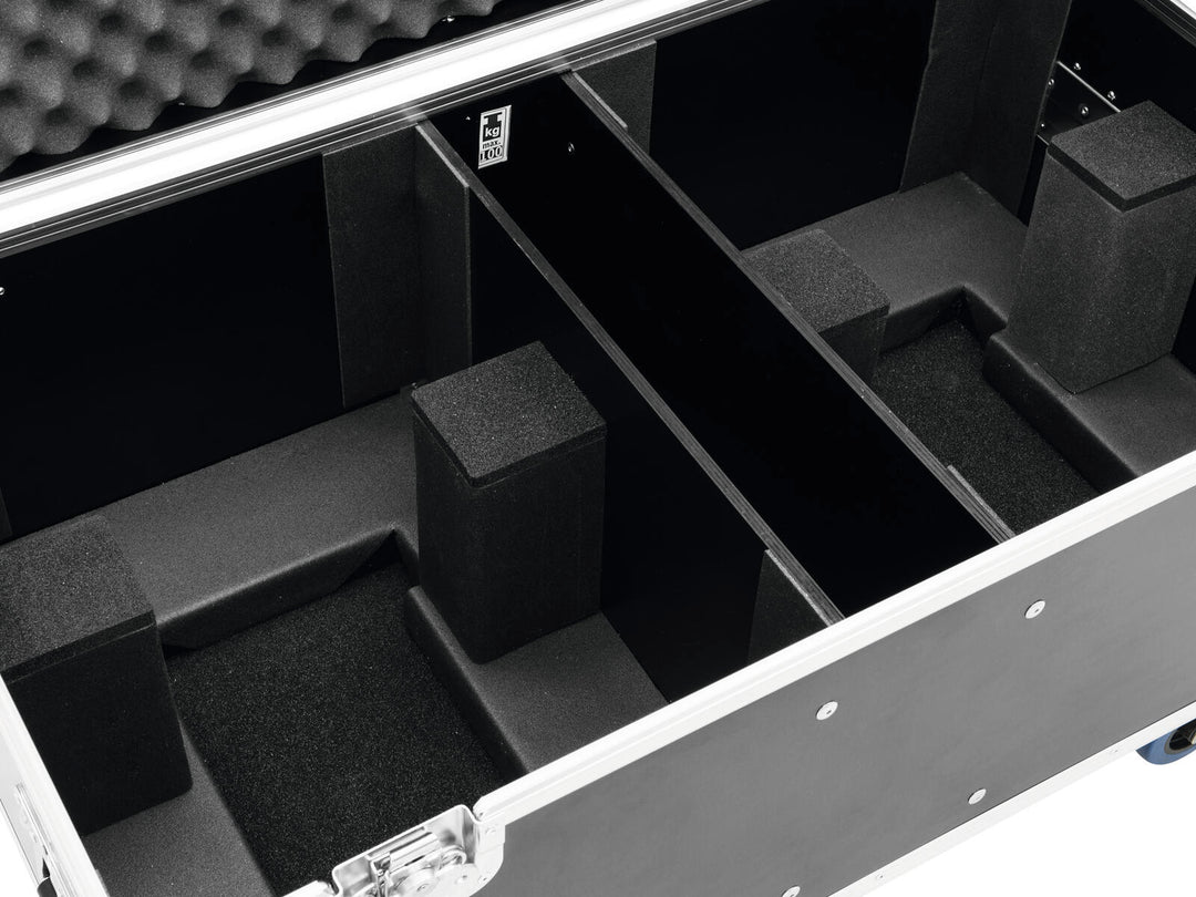 ROADINGER Flightcase 2x THA-250F con ruote